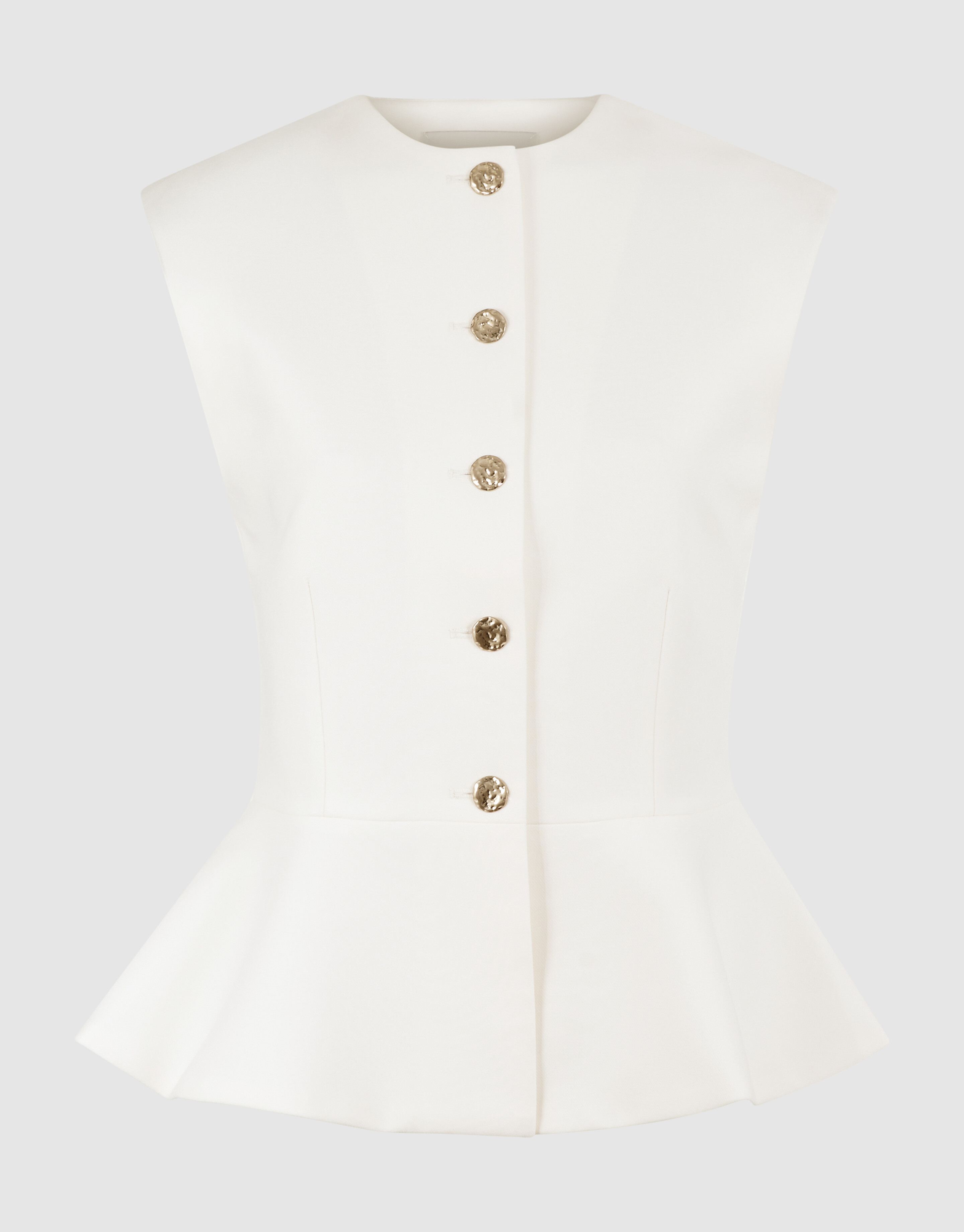 Wei&szlig;e Peplum-Weste SHOEBY WOMEN