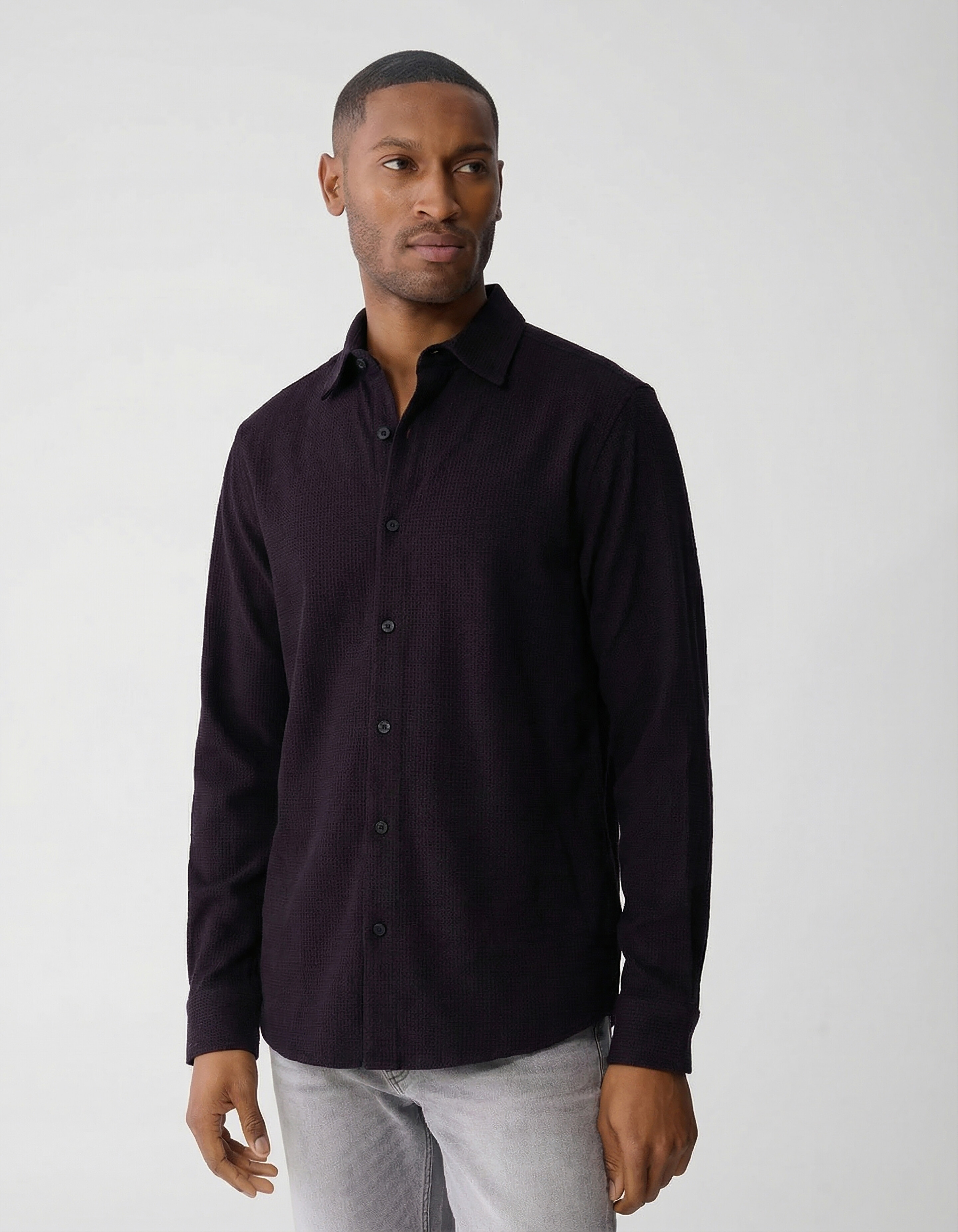 T-Shirt mit Logoprint, Dunkelrot SHOEBY MEN