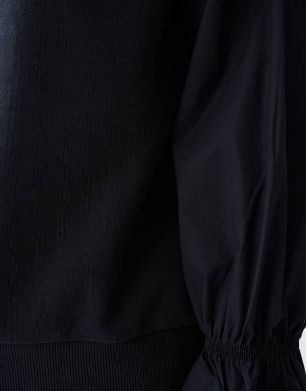 Poplin Sleeve Sweater Zwart SHOEBY WOMEN
