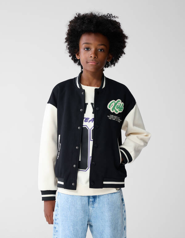 Kick Off Artwork Bomber Schwarz/Wei&szlig; SHOEBY BOYS