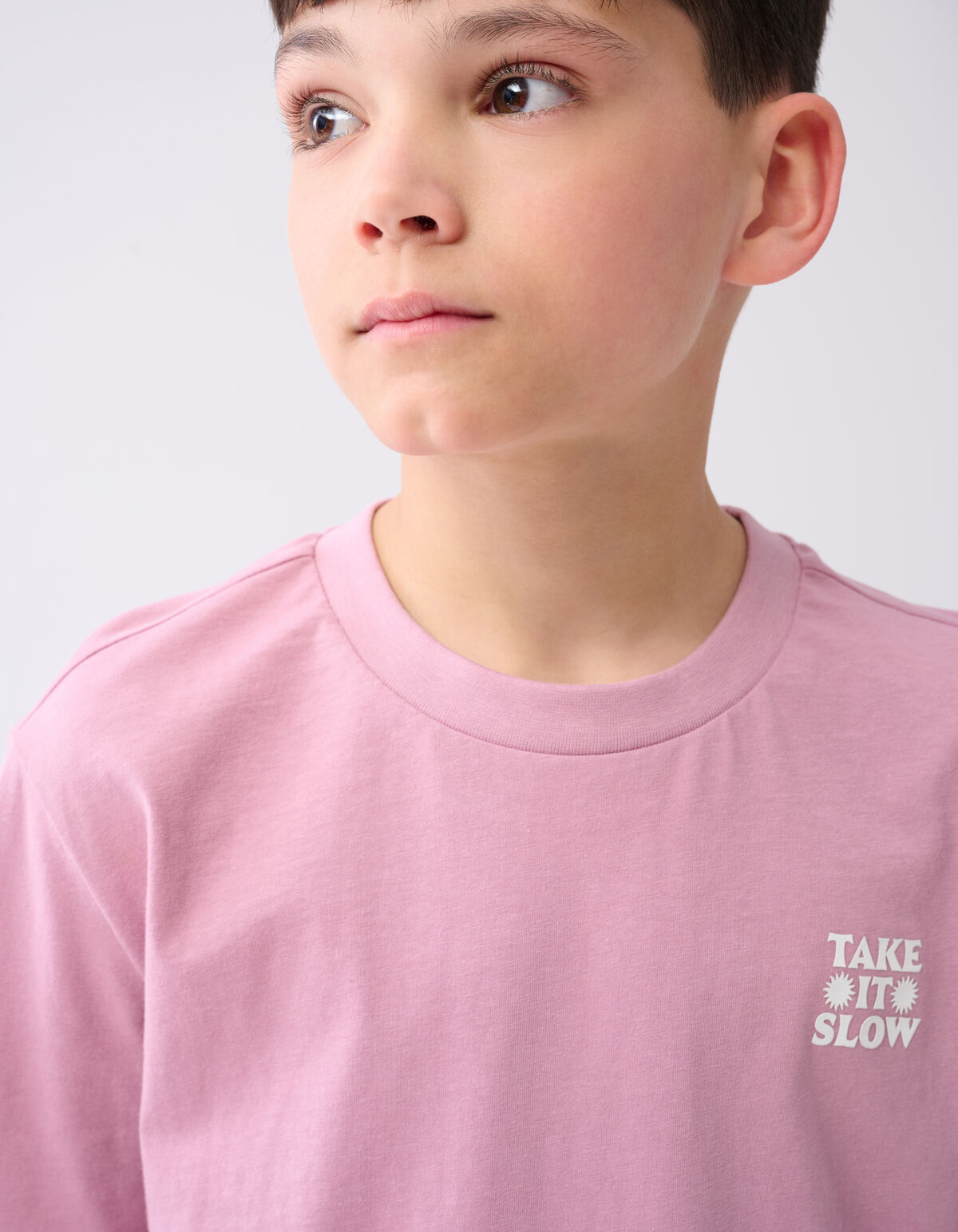 Take It SlowA rtwork T-shirt Rosa SHOEBY BOYS