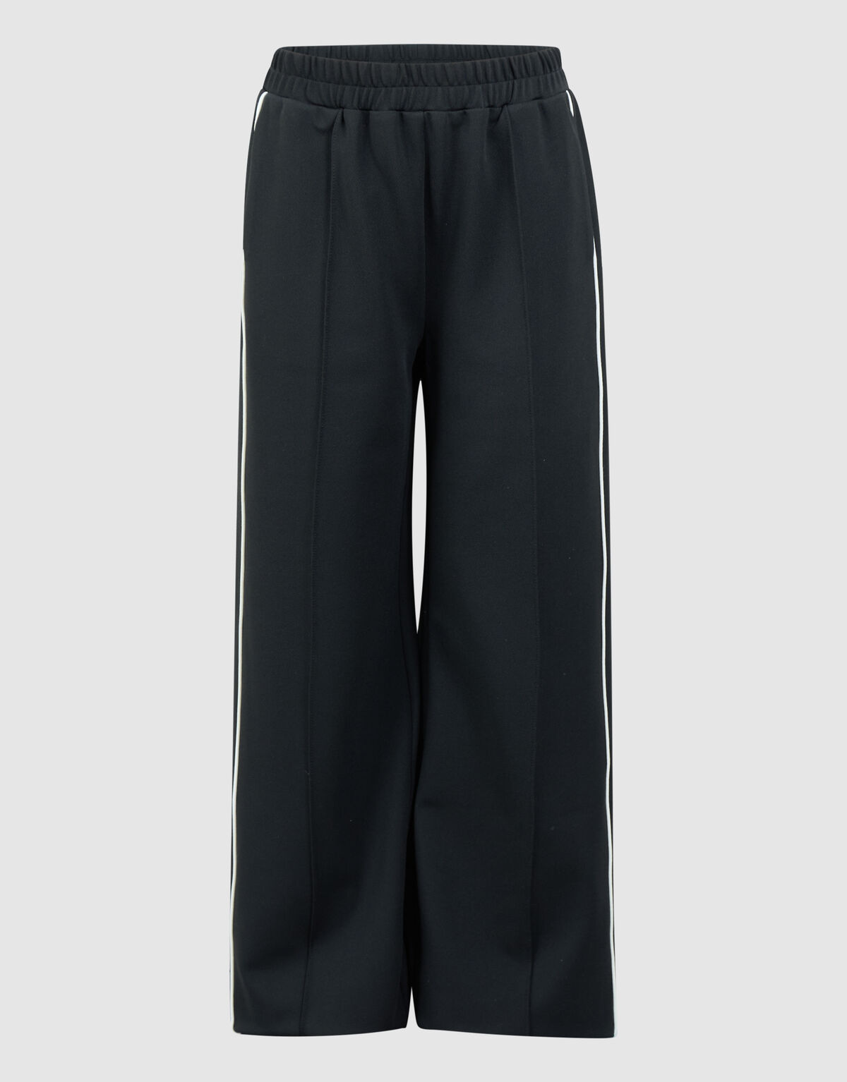 Hose mit weitem Bein und Ziernaht Schwarz SHOEBY GIRLS