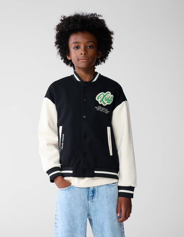 Kick Off Artwork Bomber Schwarz/Wei&szlig; SHOEBY BOYS