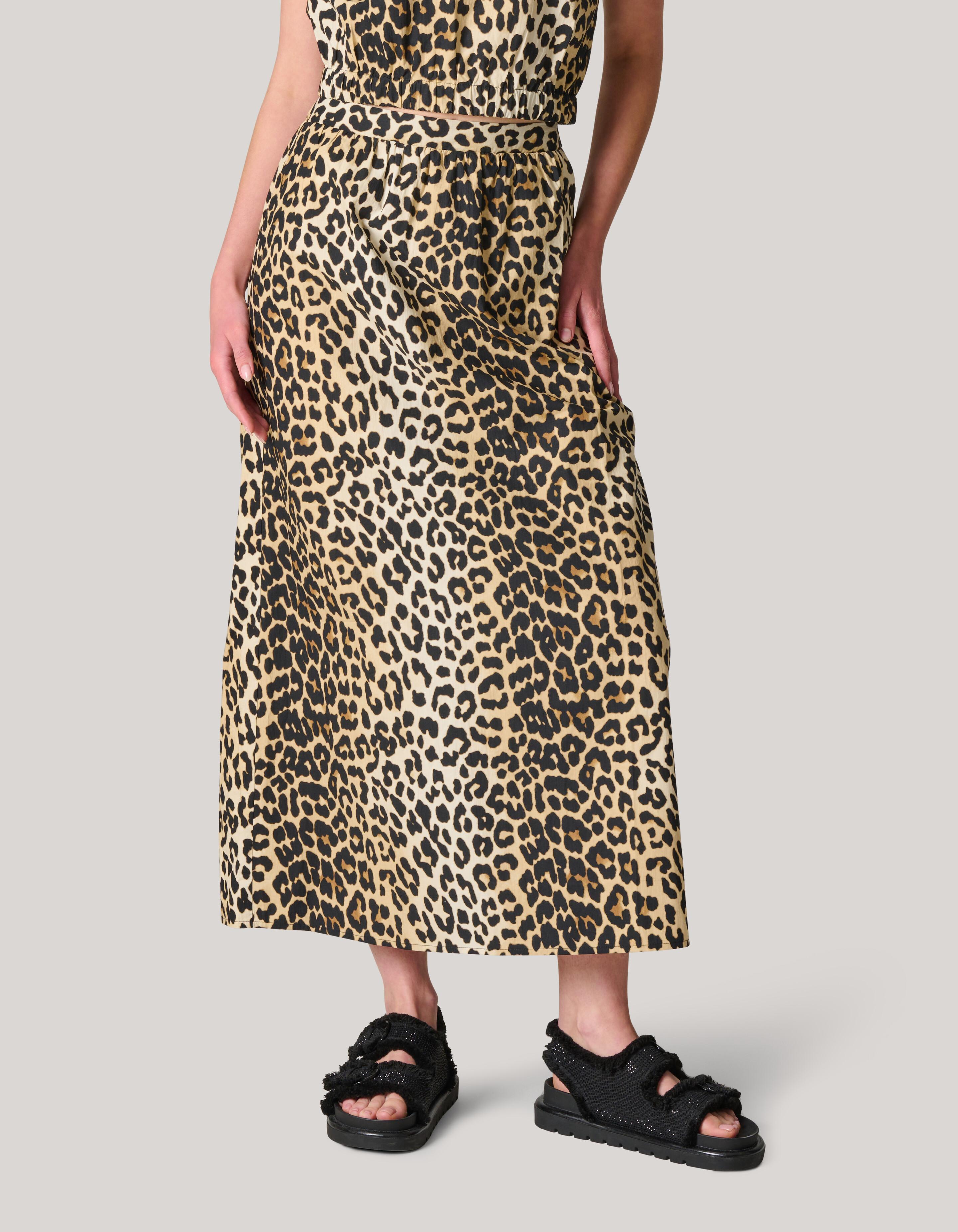 Leopard Popeline Maxirock SHOEBY WOMEN