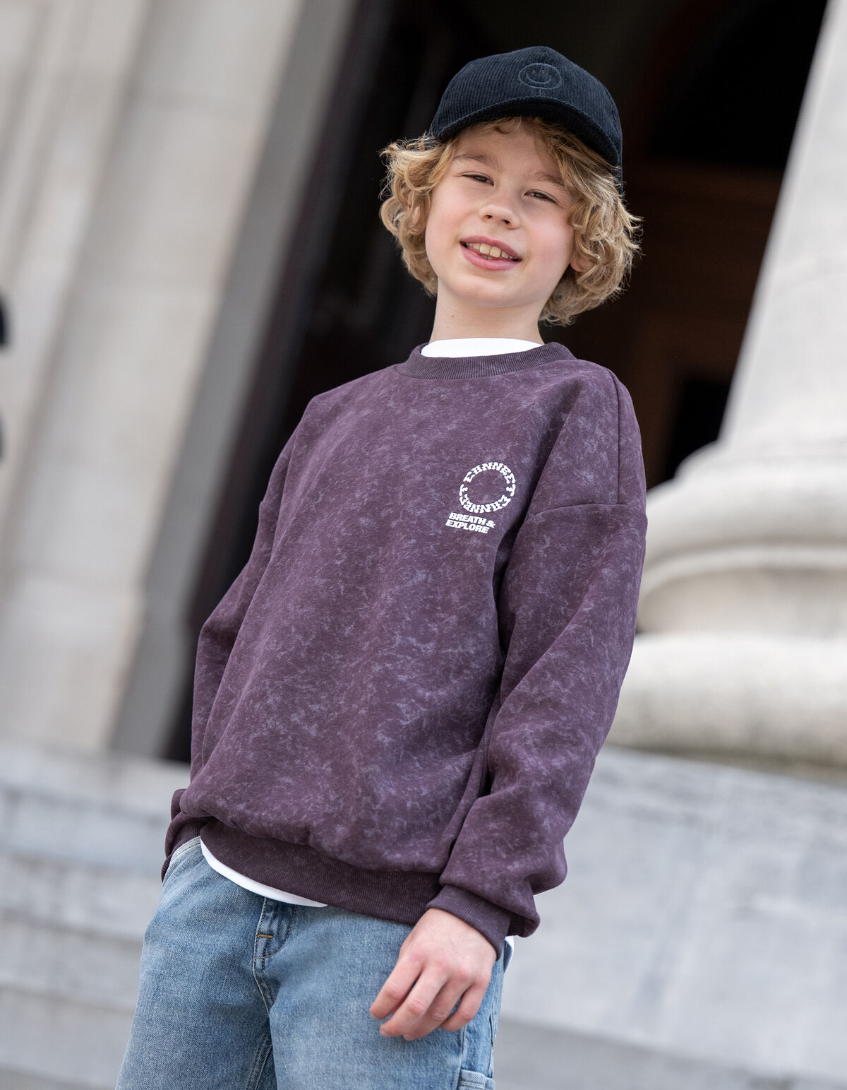 Connect Artwork Pullover Dunkelrot SHOEBY BOYS