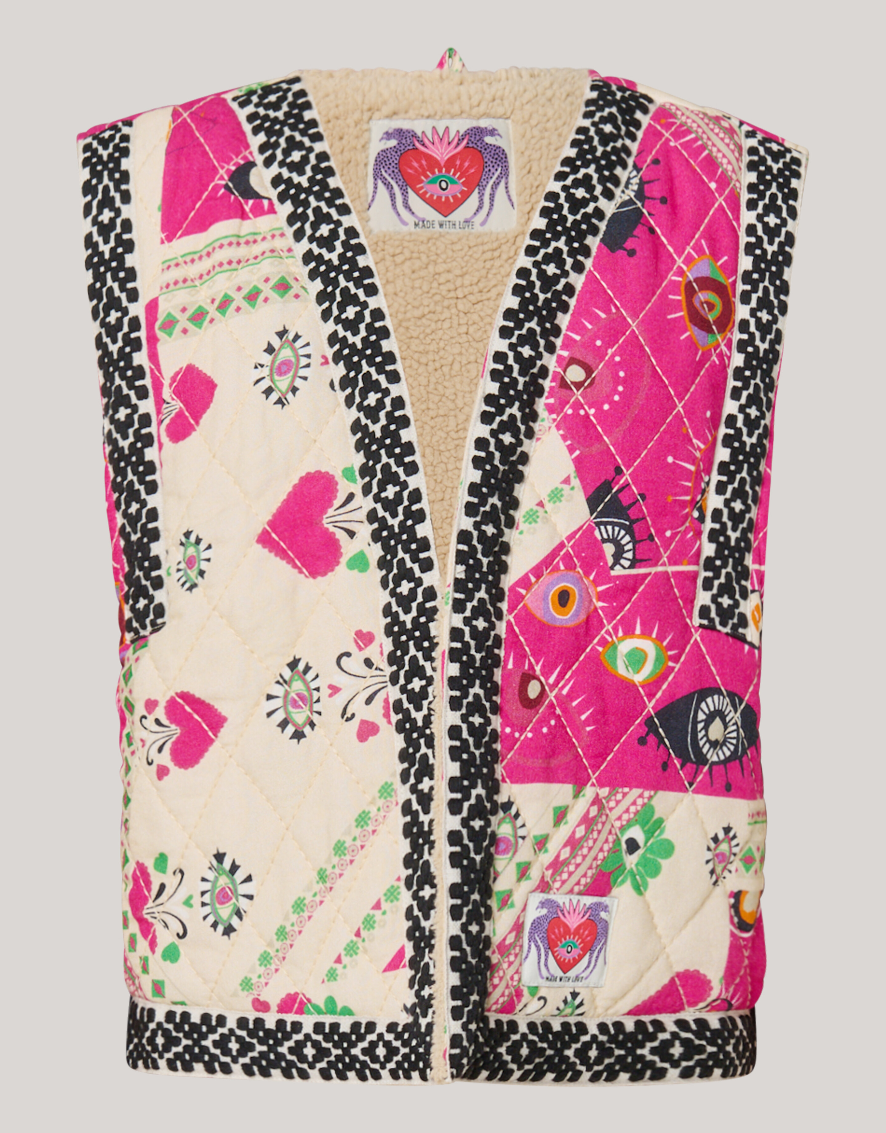 Bedrucktes Gilet Rosa von Lizzy SHOEBY GIRLS