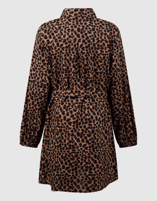 Leoparden-Minikleid Braun SHOEBY GIRLS