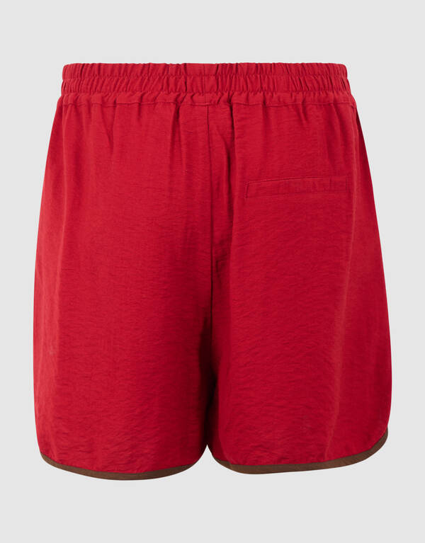 Sportliche Strass Shorts Rot SHOEBY WOMEN