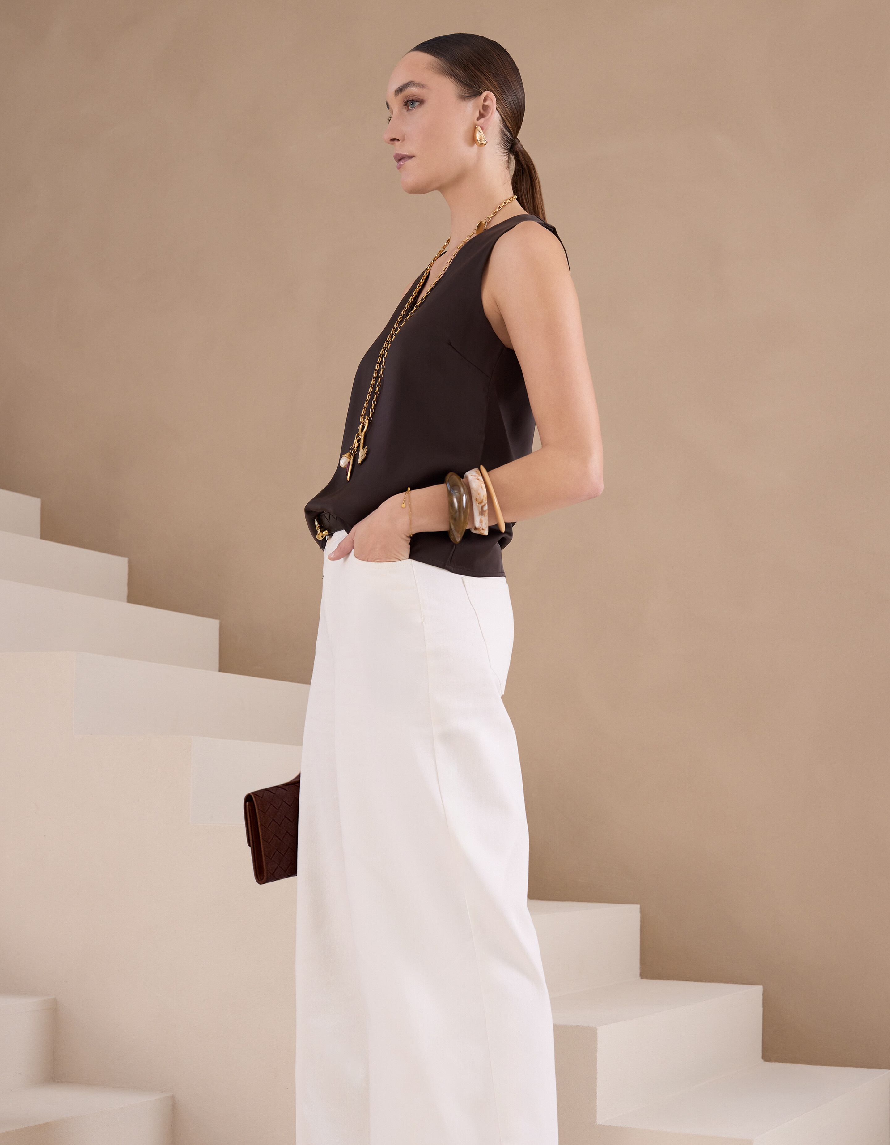 Wide-Leg-Fit-Jeans Wei&szlig; von Mieke SHOEBY WOMEN