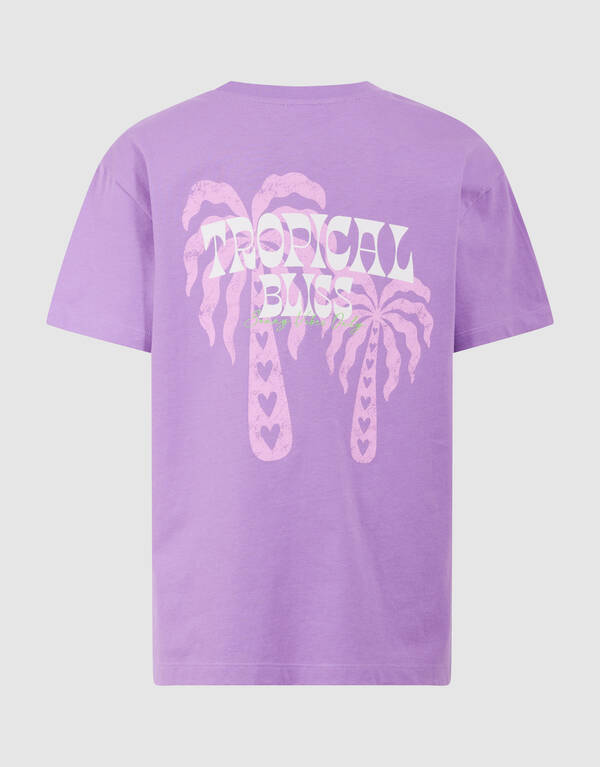 Tropical Bliss Artwork T-Shirt Lila SHOEBY GIRLS
