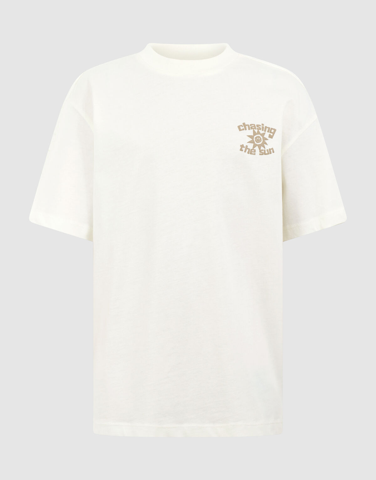 Chasing Artwork T-Shirt in gebrochenem Wei&szlig; SHOEBY BOYS