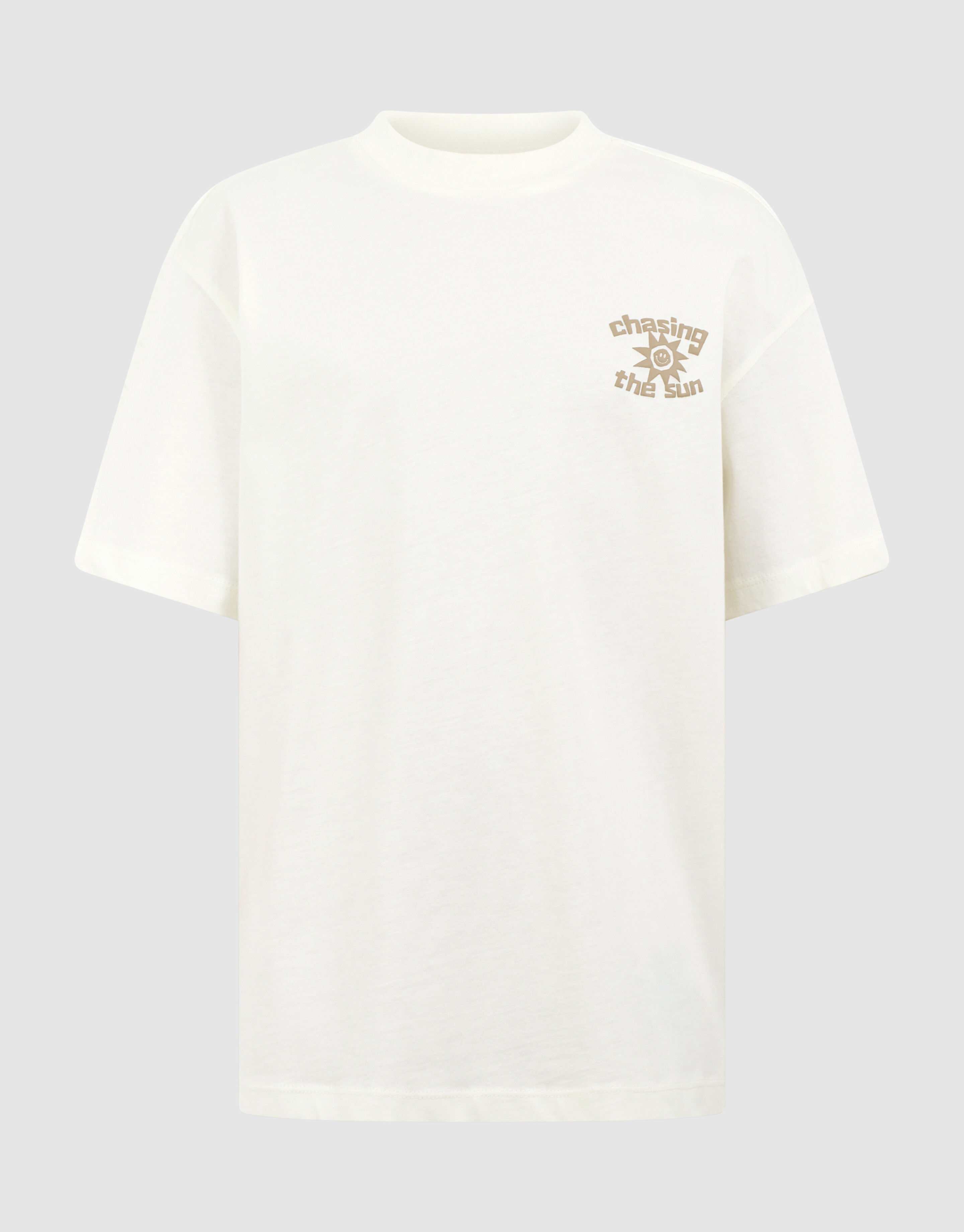 Chasing Artwork T-Shirt in gebrochenem Wei&szlig; SHOEBY BOYS