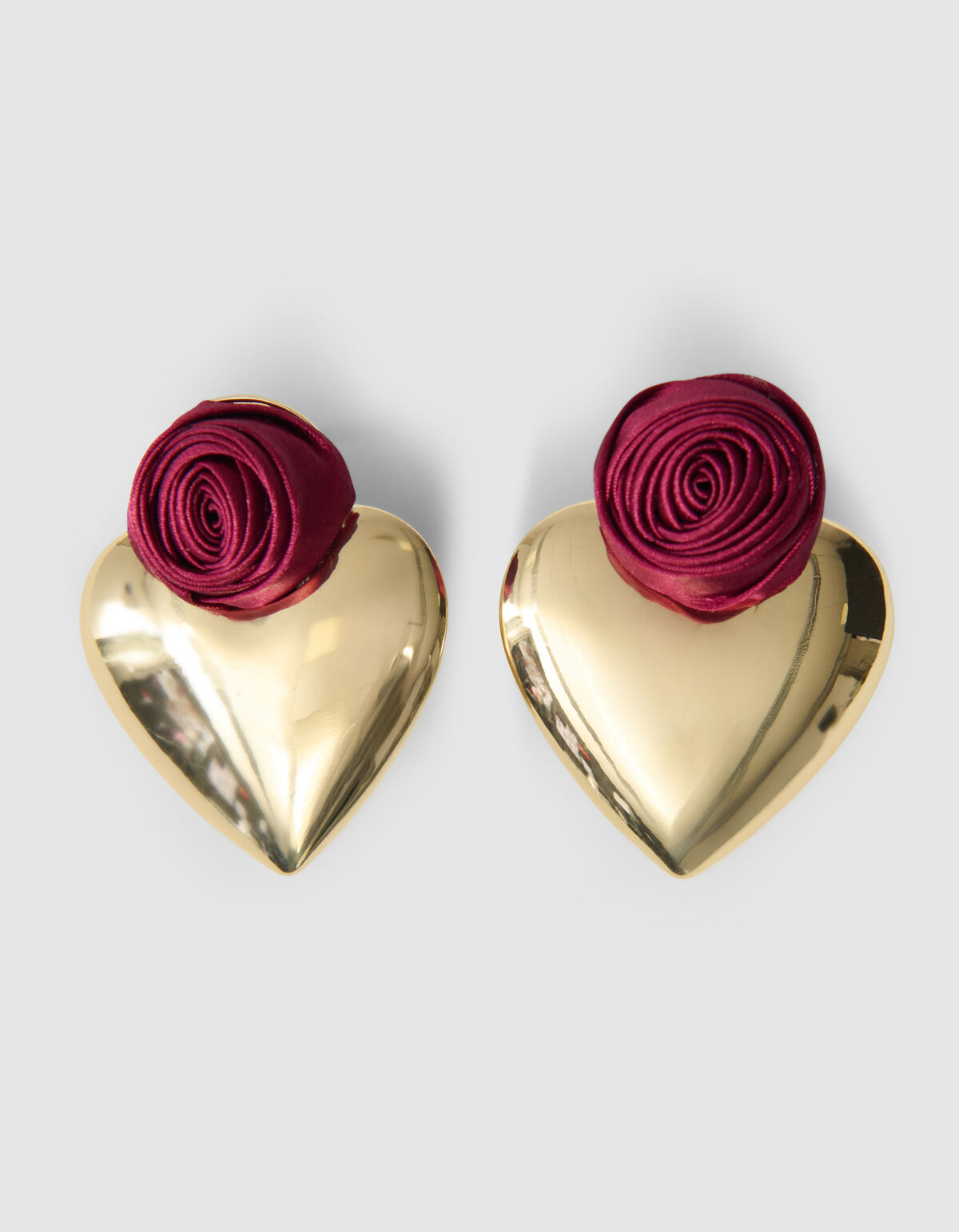 Rose Herz Ohrringe Gold SHOEBY ACCESSOIRES