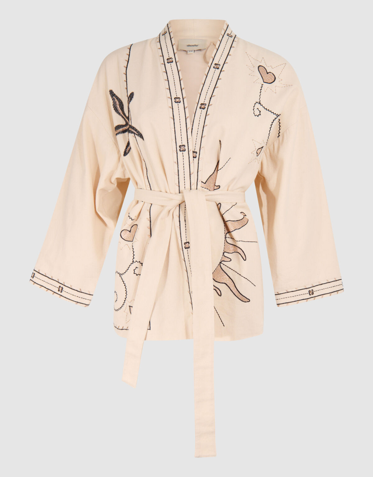 Artwork Kimono Jacke Off White SHOEBY WOMEN