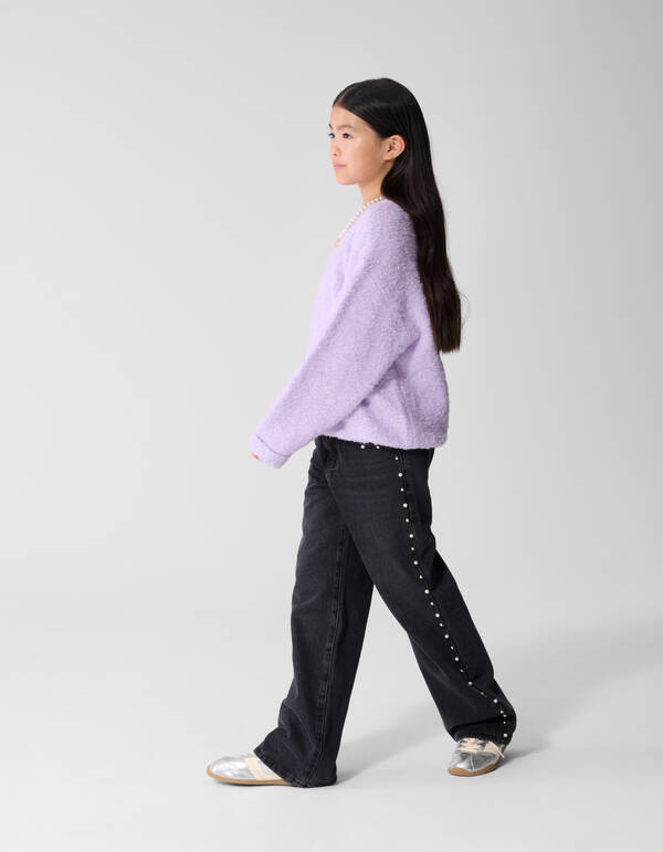 Jeans mit Nieten im Ultra-Wide-Fit Schwarz SHOEBY GIRLS
