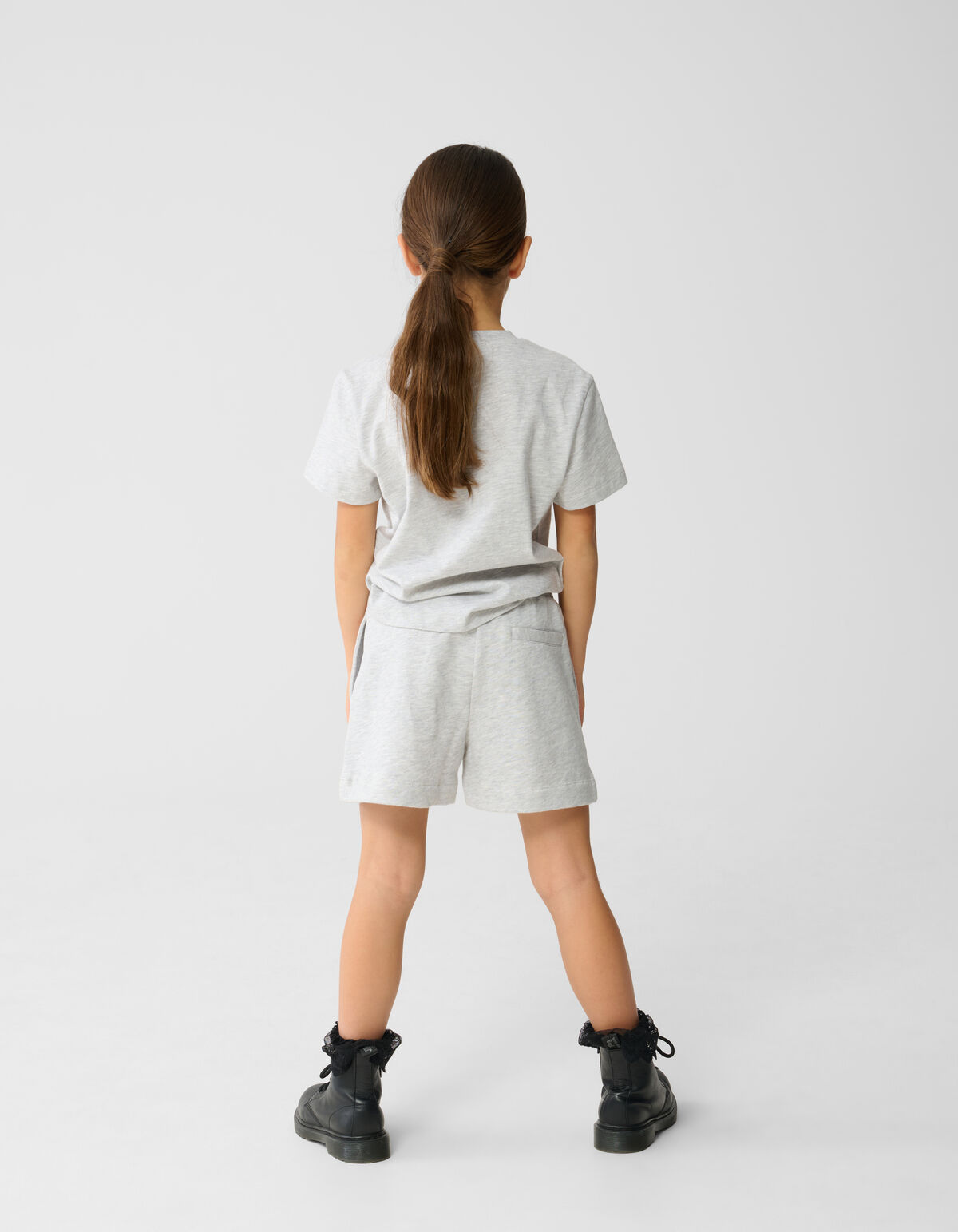 Heart Sweat Short Hellgrau SHOEBY GIRLS