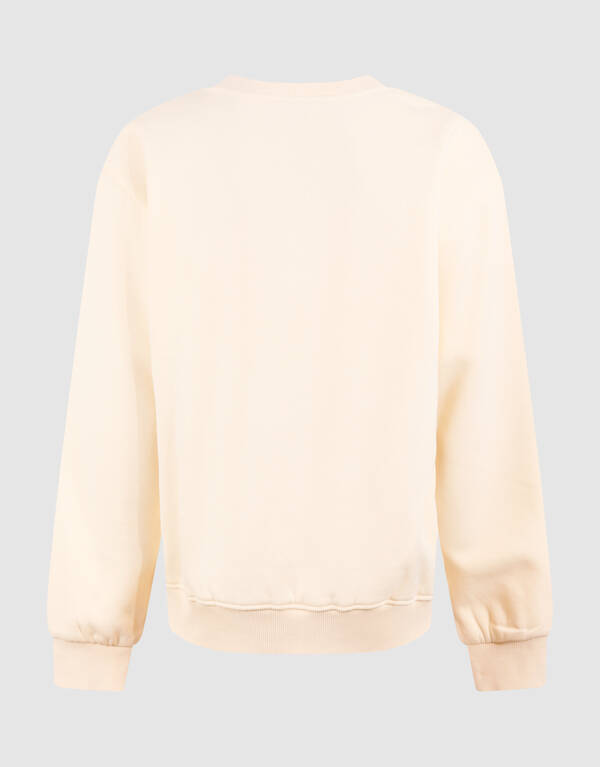 Tiger Kunst Pullover Gebrochen Wei&szlig; SHOEBY GIRLS