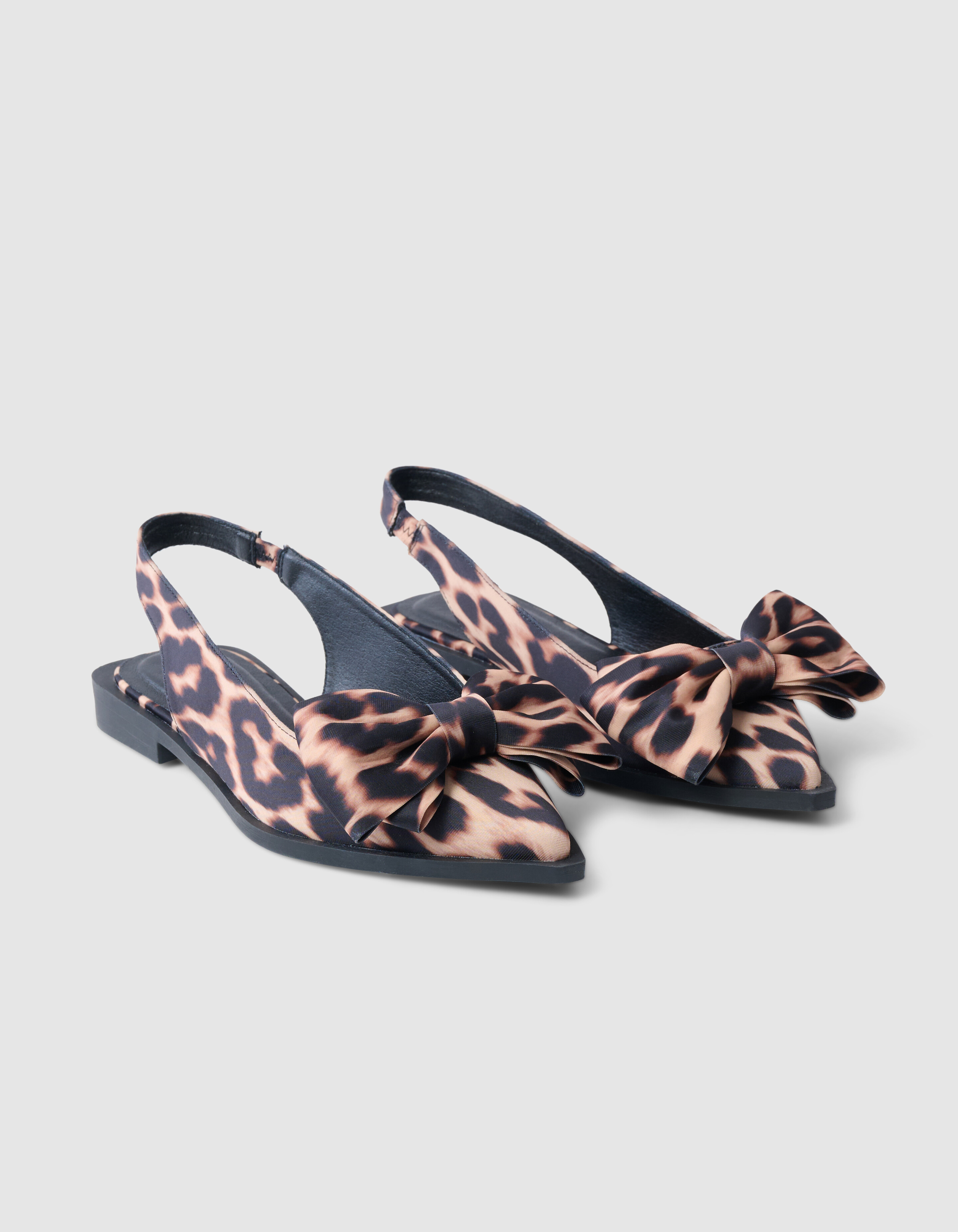 Leopard Bow Slingback Brown SHOEBY SHOES