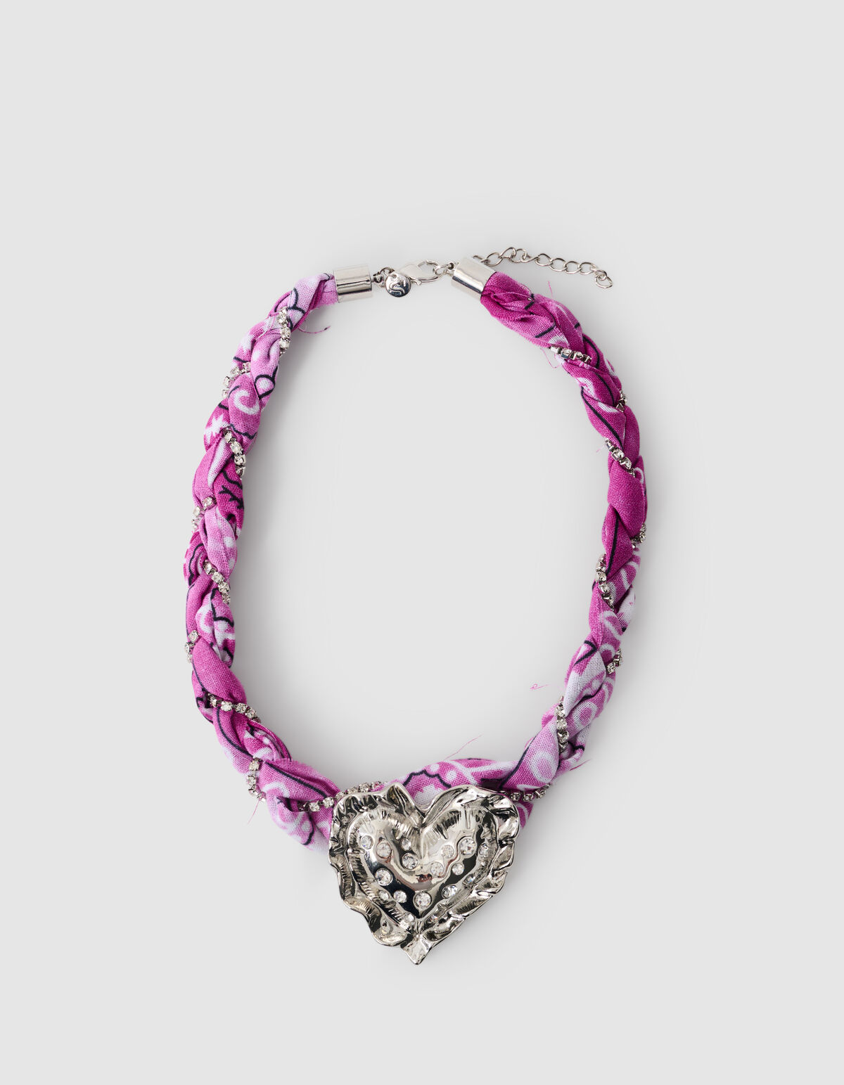 Bandana Puffed Heart Halskette Lila SHOEBY ACCESSOIRES