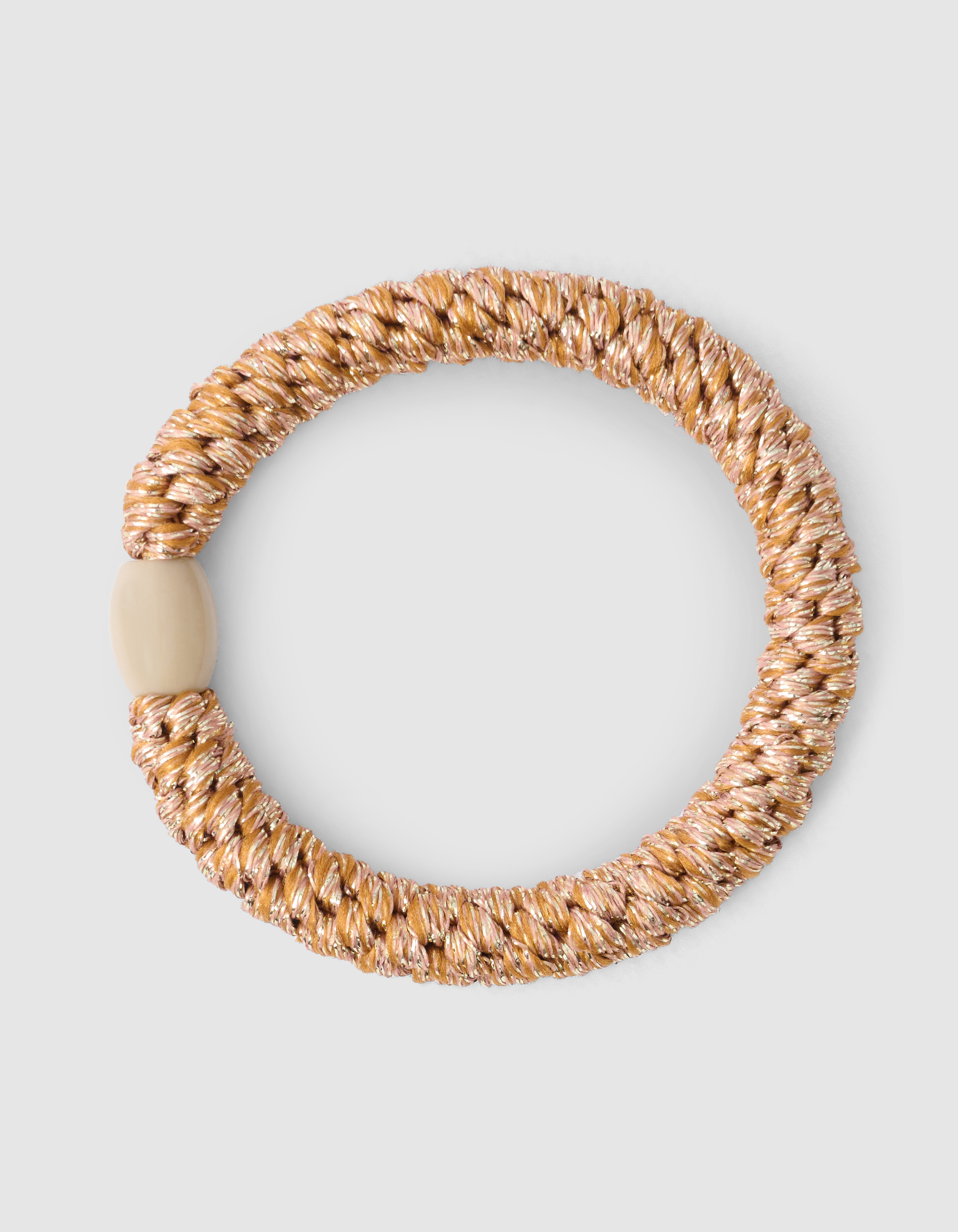 Lurex Haarelastiek Lichtbruin SHOEBY ACCESSOIRES