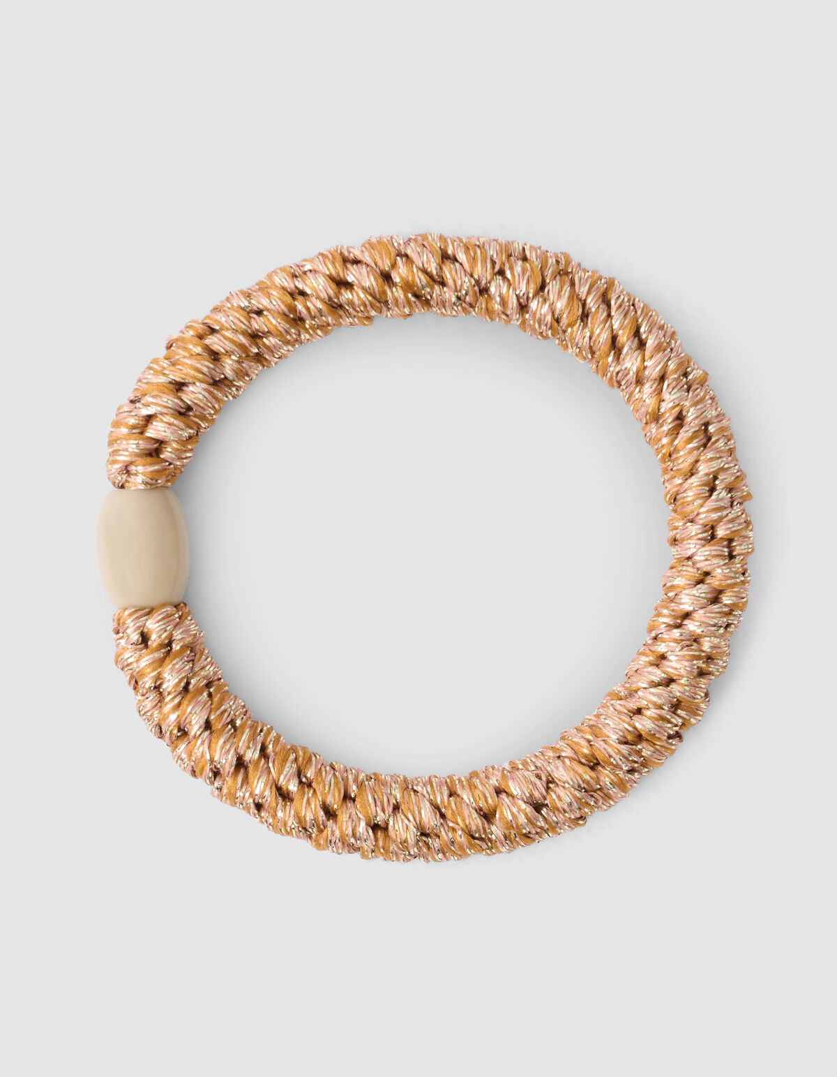 Lurex Haarelastiek Lichtbruin SHOEBY ACCESSOIRES