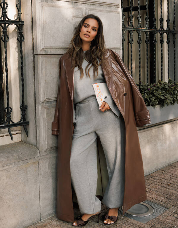 Sweat-Jogginghose Hellgrau von Monica SHOEBY WOMEN