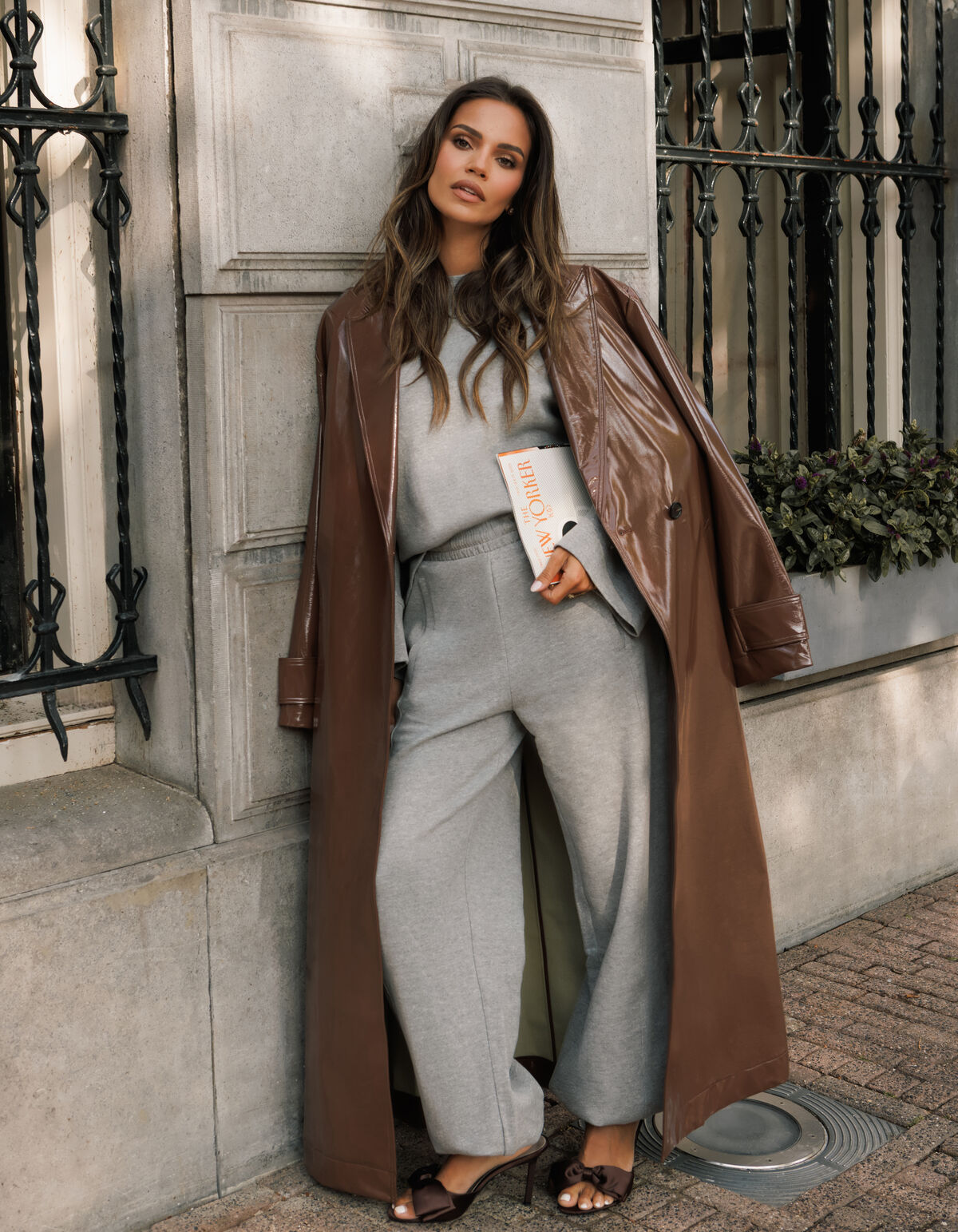 Sweat-Jogginghose Hellgrau von Monica SHOEBY WOMEN