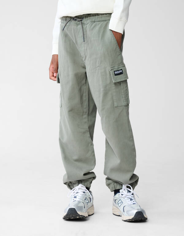 L&auml;ssige Jogging Cargo-Hose Khaki SHOEBY BOYS