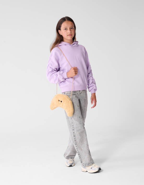 Weit geschnittene Jeans mit Nieten, grau SHOEBY GIRLS