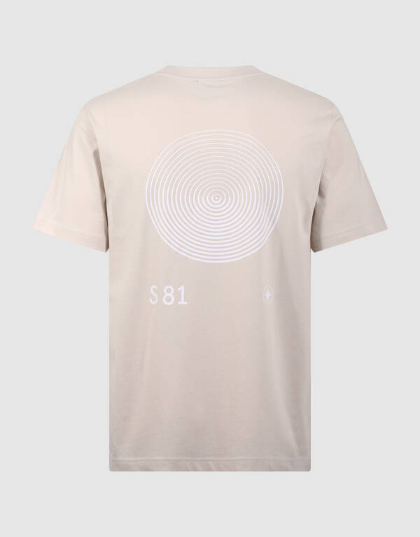 Logo-Kreis-Kunstwerk T-Shirt Sand SHOEBY MEN