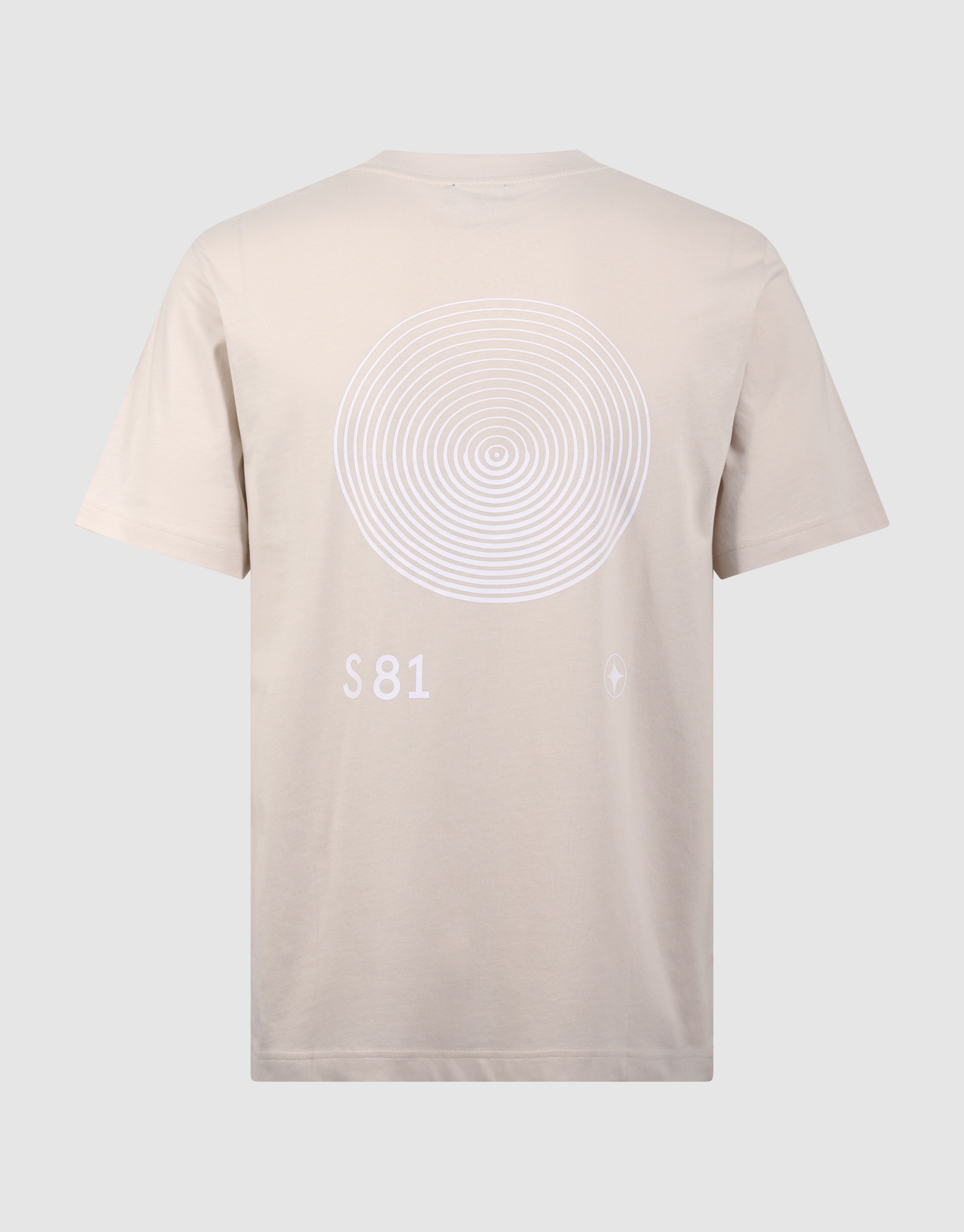 Logo-Kreis-Kunstwerk T-Shirt Sand SHOEBY MEN
