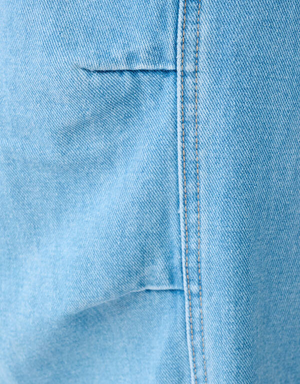 Faltenhose Baggy Fit Jeans Hellblau SHOEBY WOMEN