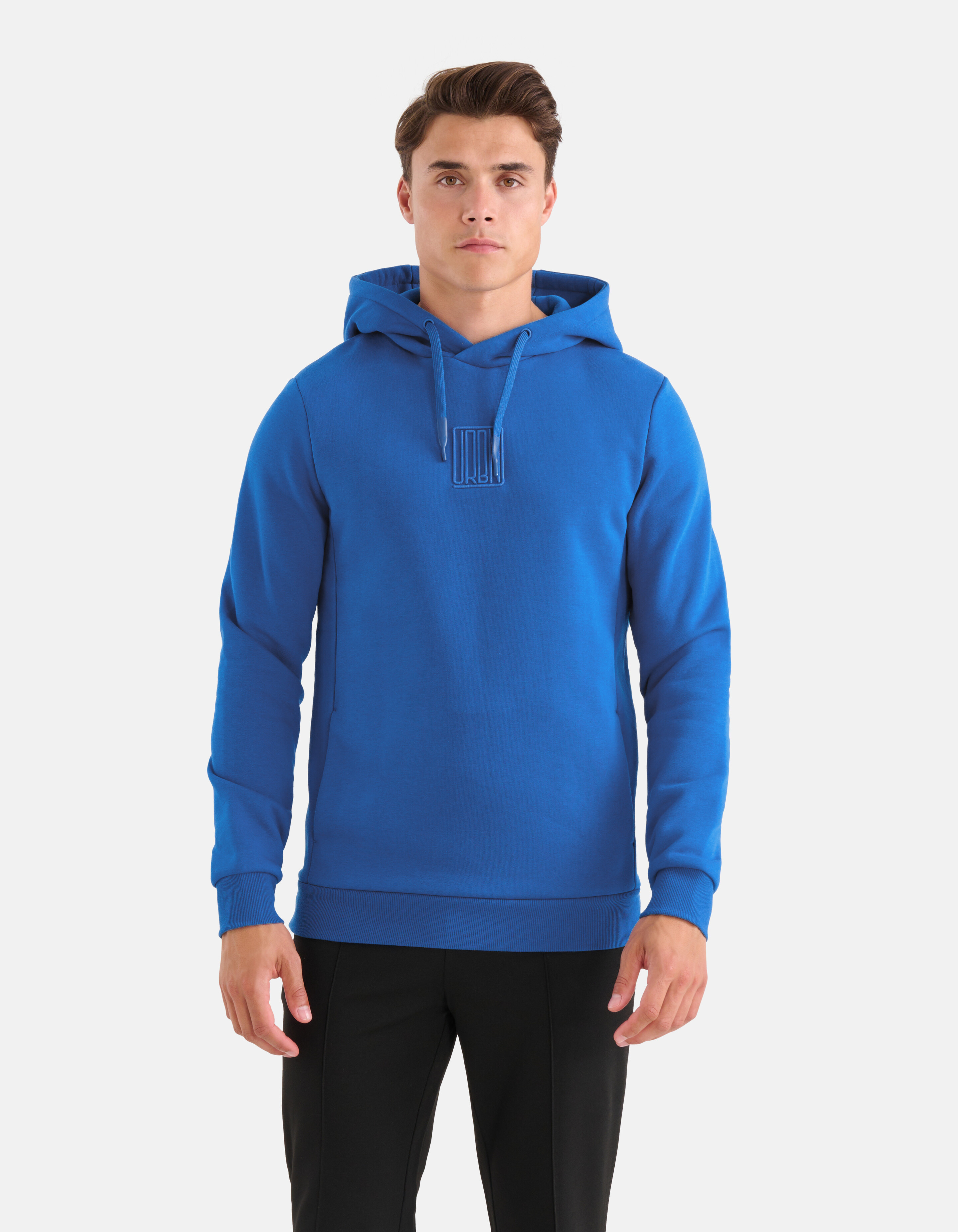 Stickerei Hoodie Blau SHOEBY MEN