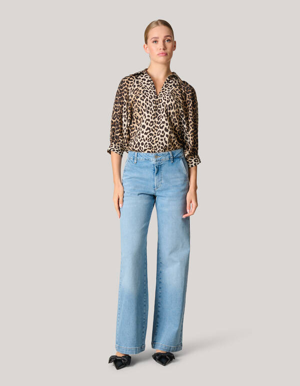 Wide Leg Fit Jeans Mediumstone SHOEBY WOMEN