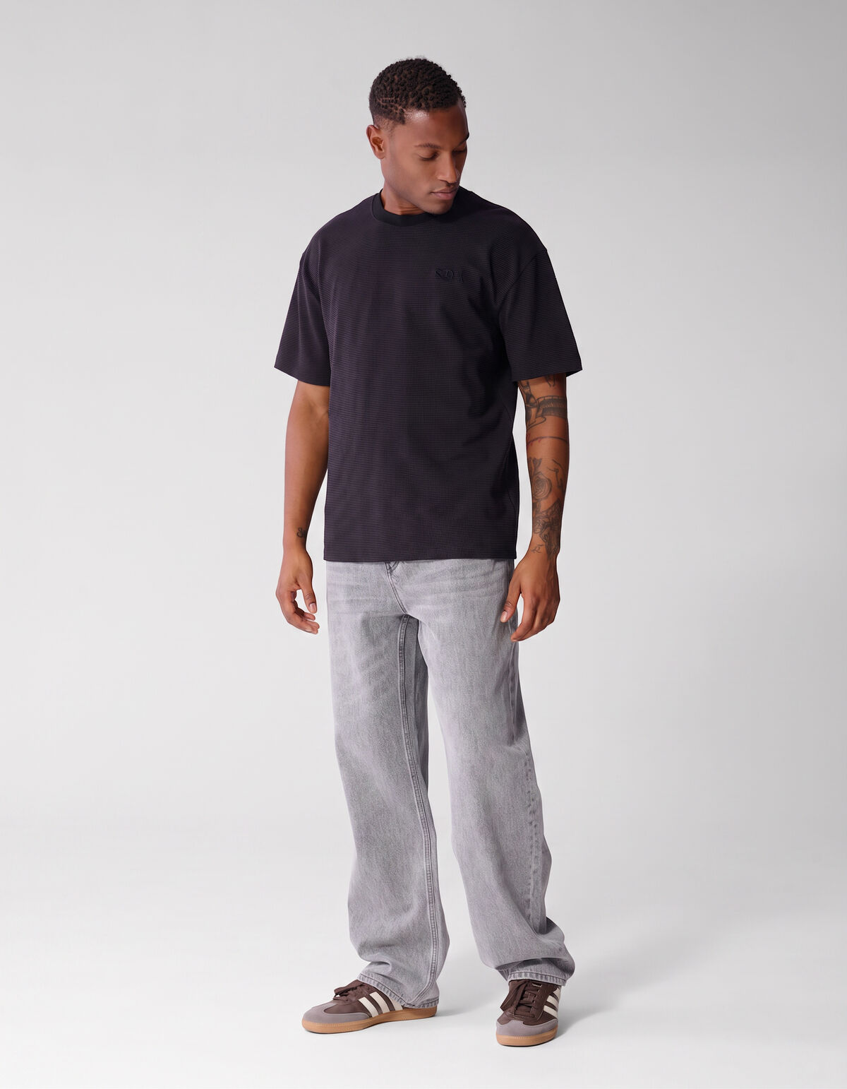 Honeycomb T-Shirt Lila SHOEBY MEN