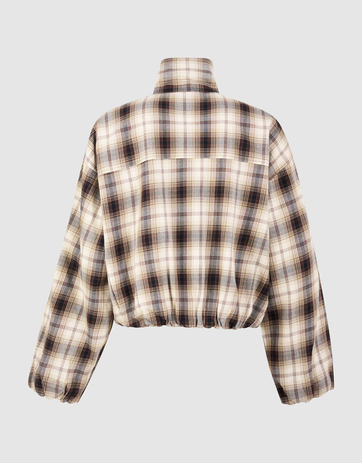 Bomberjacke mit Rautenmuster Braun SHOEBY WOMEN