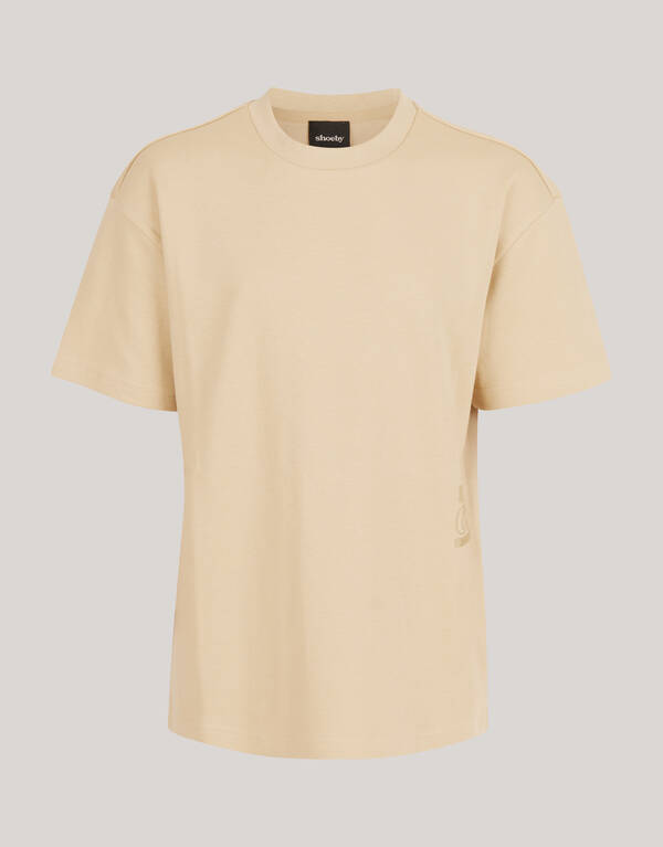 Schweres Basic-T-Shirt Beige SHOEBY BOYS