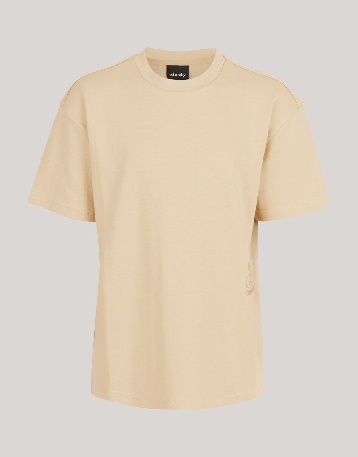 Schweres Basic-T-Shirt Beige SHOEBY BOYS