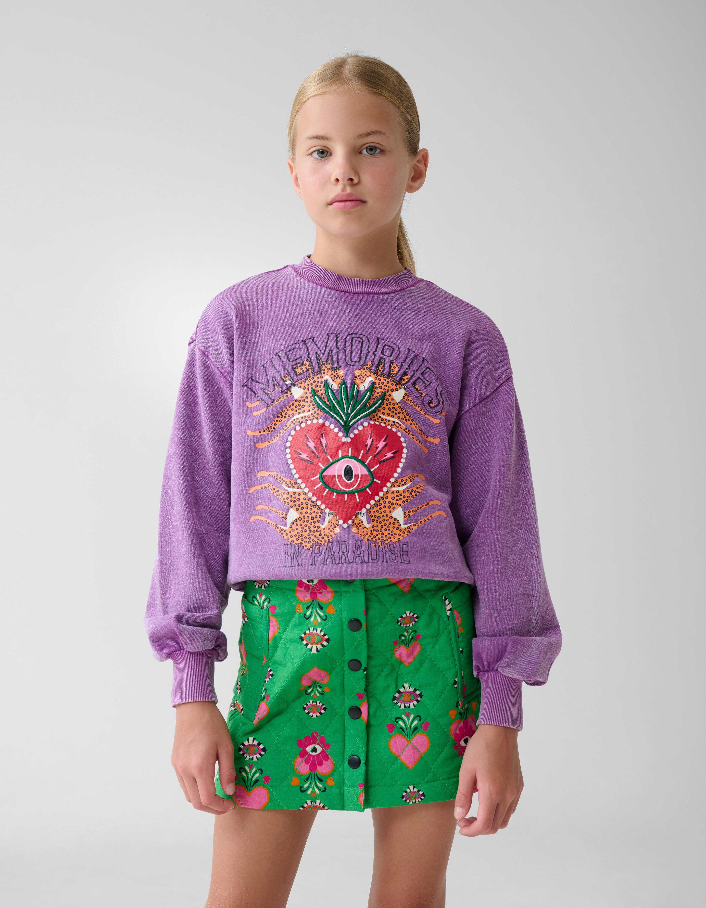 Artwork Pullover Lila von Lizzy SHOEBY GIRLS