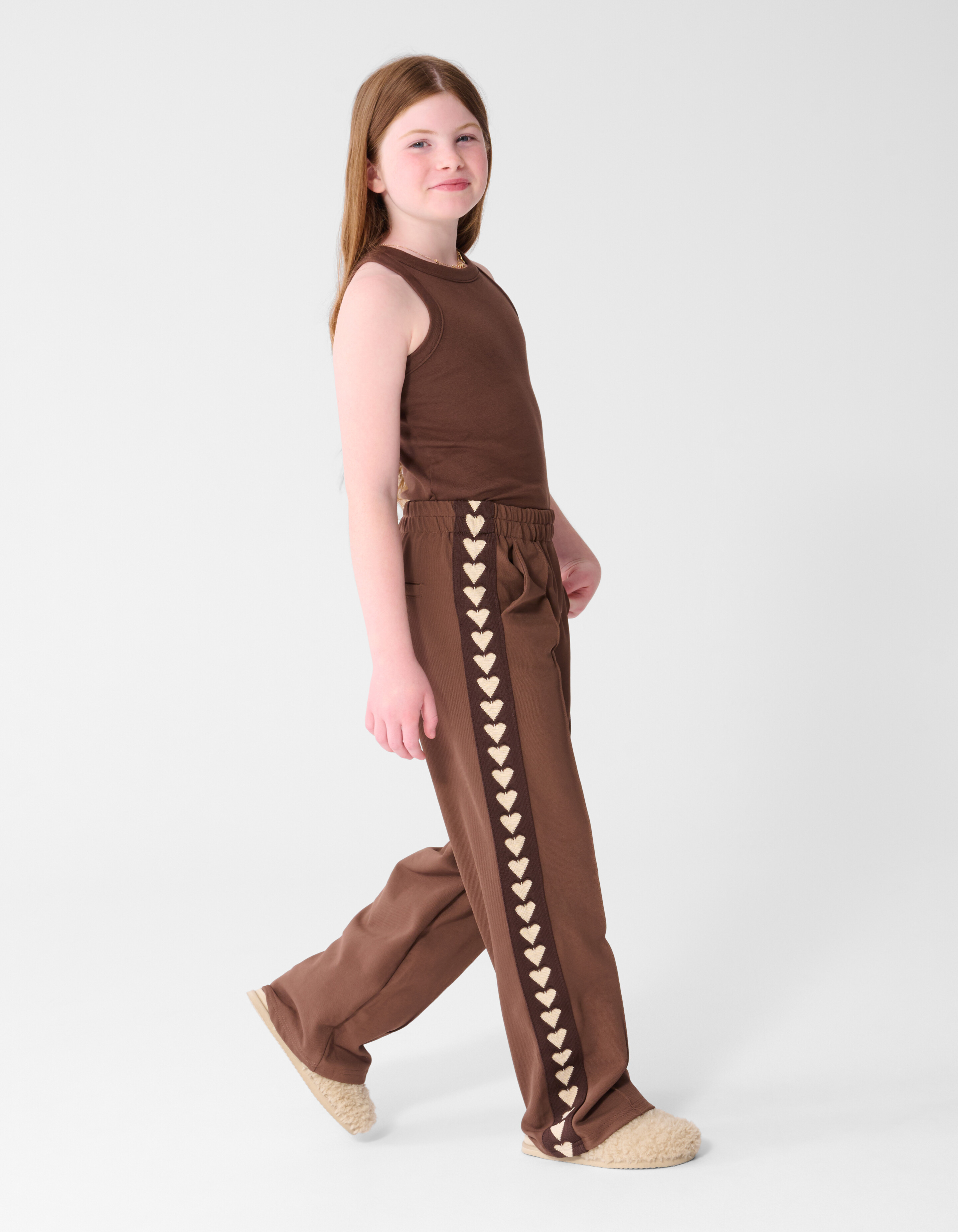 Fancy Tape Hose mit weitem Bein, braun SHOEBY GIRLS