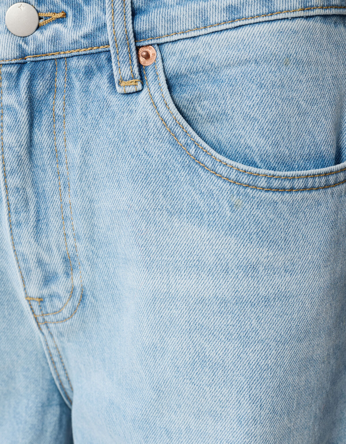 Baggy-Fit-Jeans Hellblau SHOEBY WOMEN