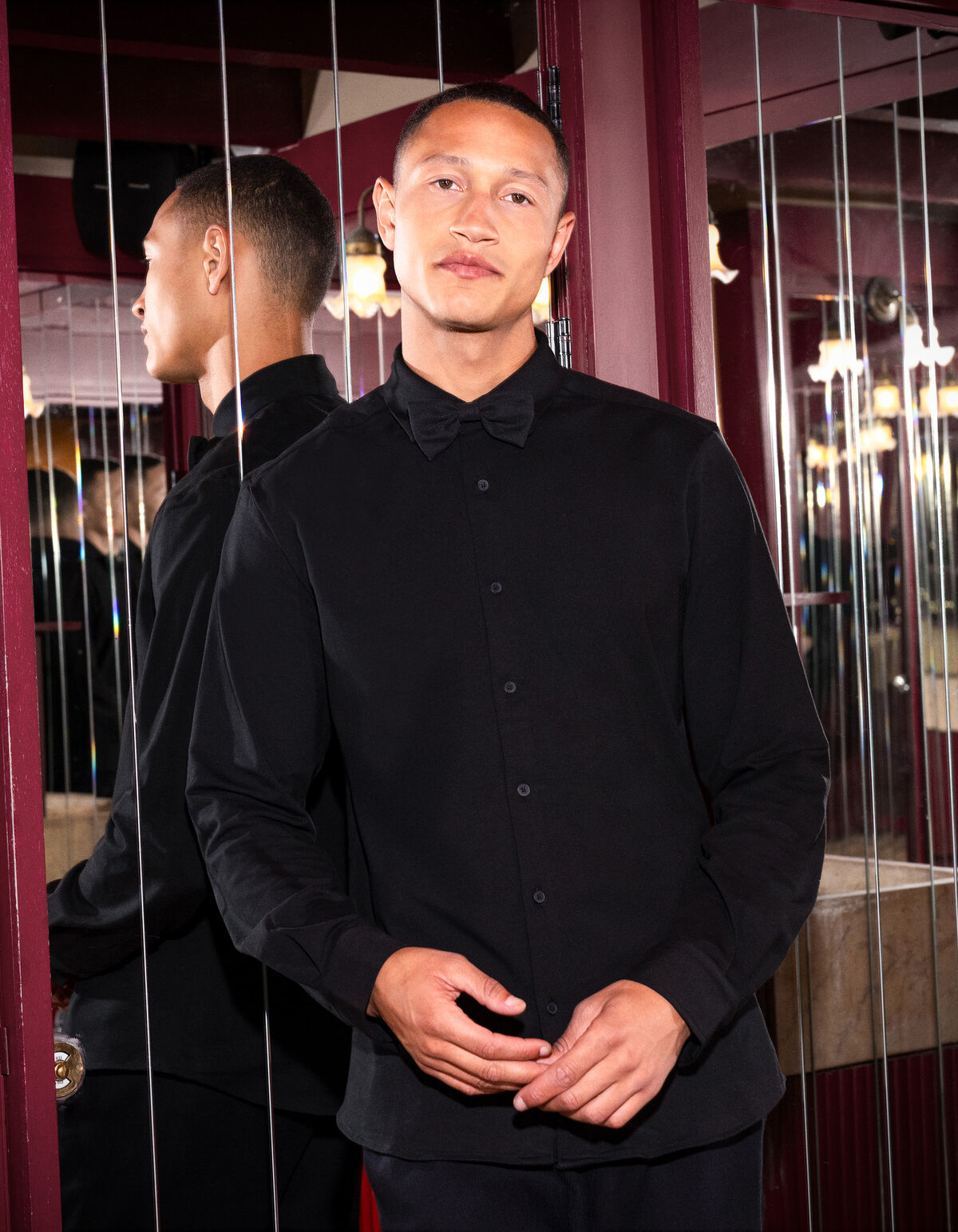 Jersey-T-Shirt Schwarz SHOEBY MEN