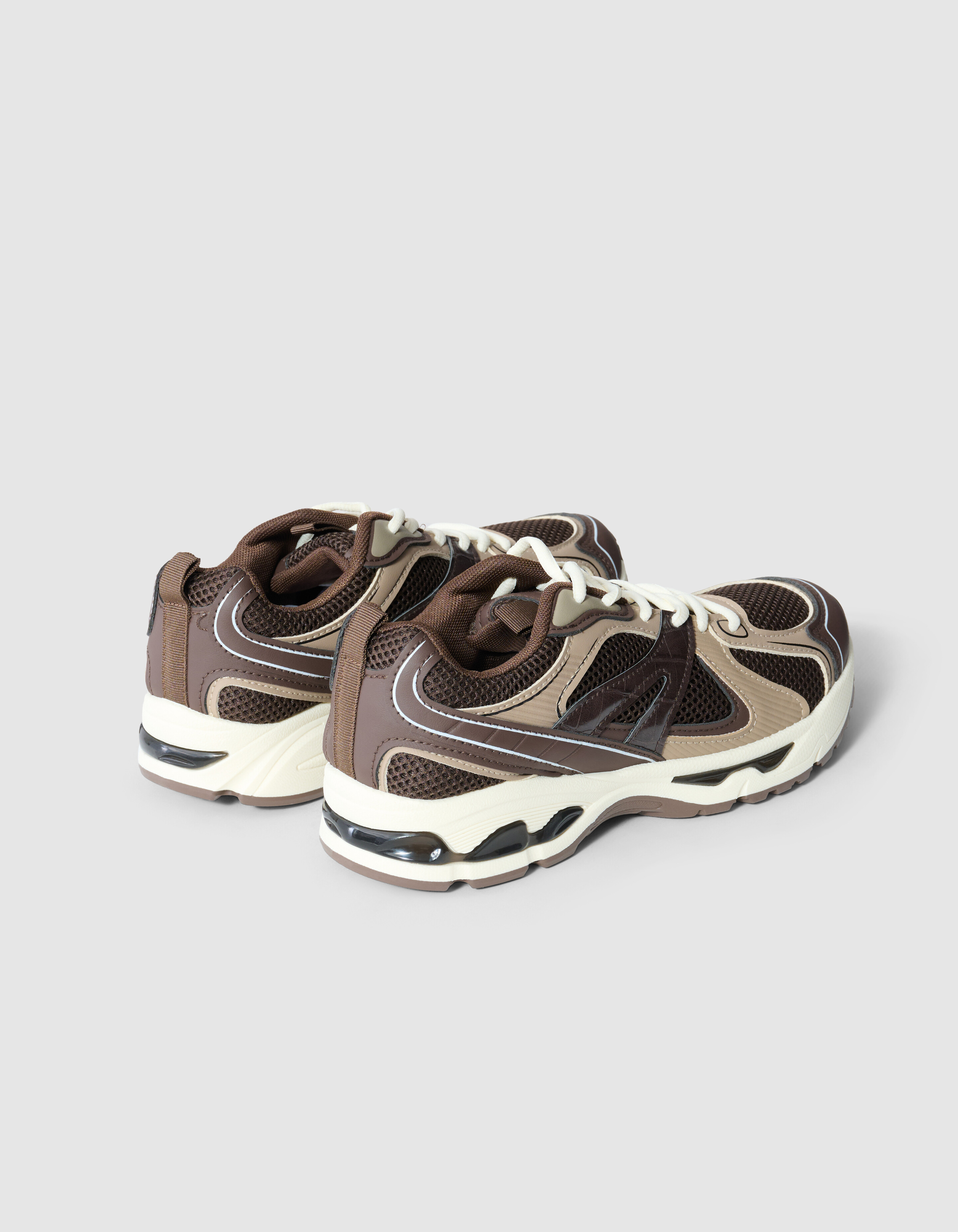 Mesh-Sneaker Dunkelbraun SHOEBY SHOES