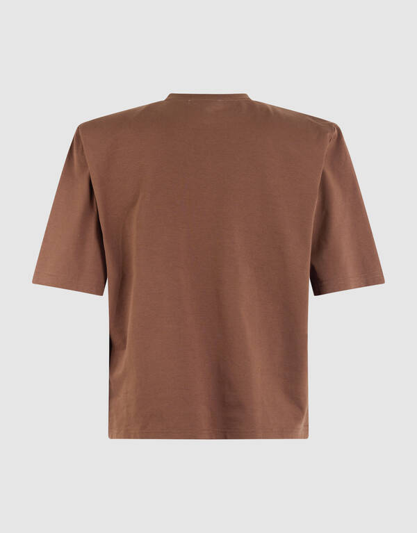 Gepolstertes T-Shirt Braun SHOEBY WOMEN
