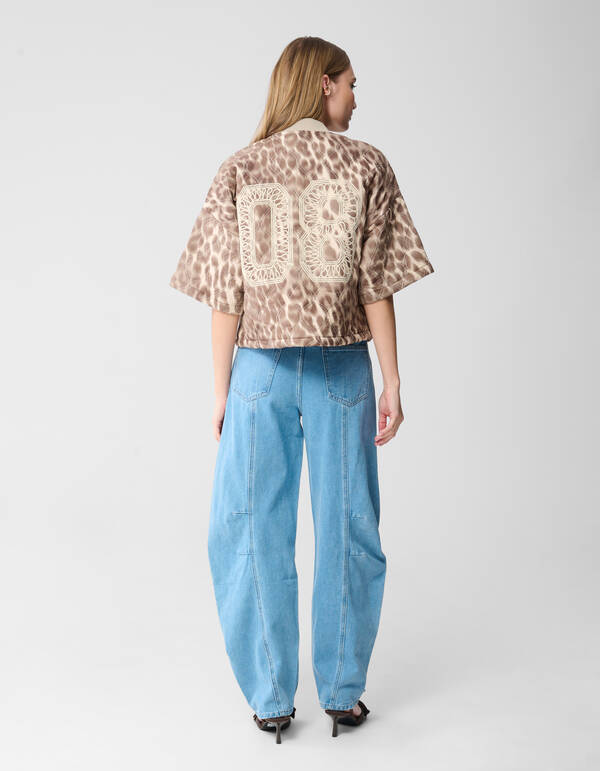 Faltenhose Baggy Fit Jeans Hellblau SHOEBY WOMEN