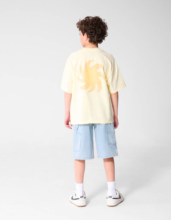 Sunset Artwork T-Shirt Hellgelb SHOEBY BOYS