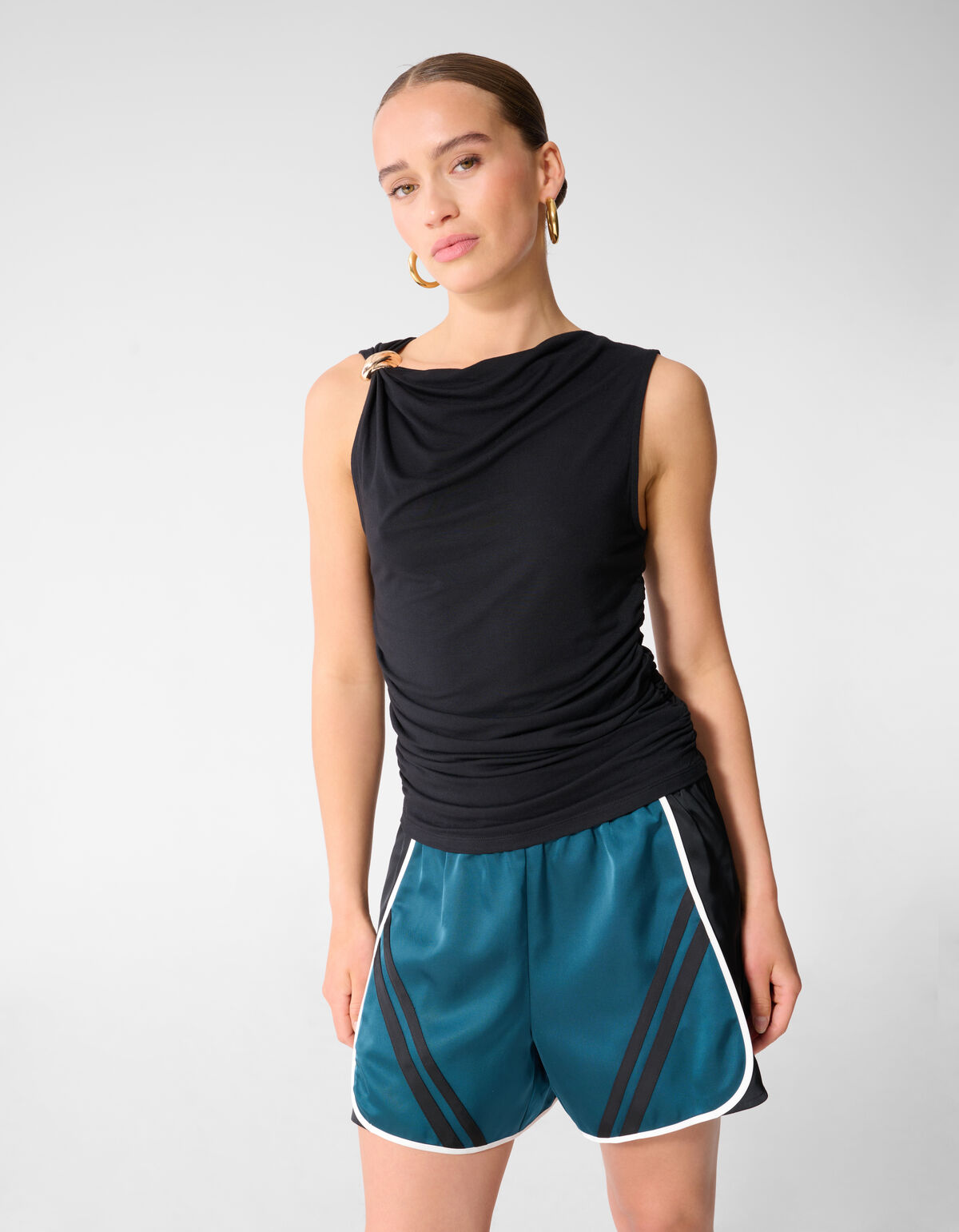 &Auml;rmelloses Hardware-Top Schwarz SHOEBY WOMEN