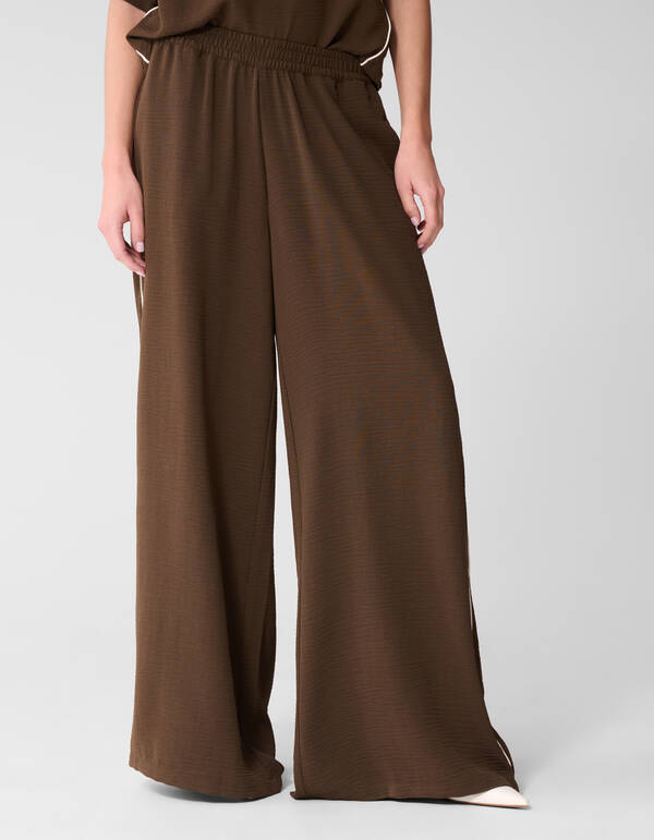 Twist Wide Leg Fit Hose Braun SHOEBY WOMEN