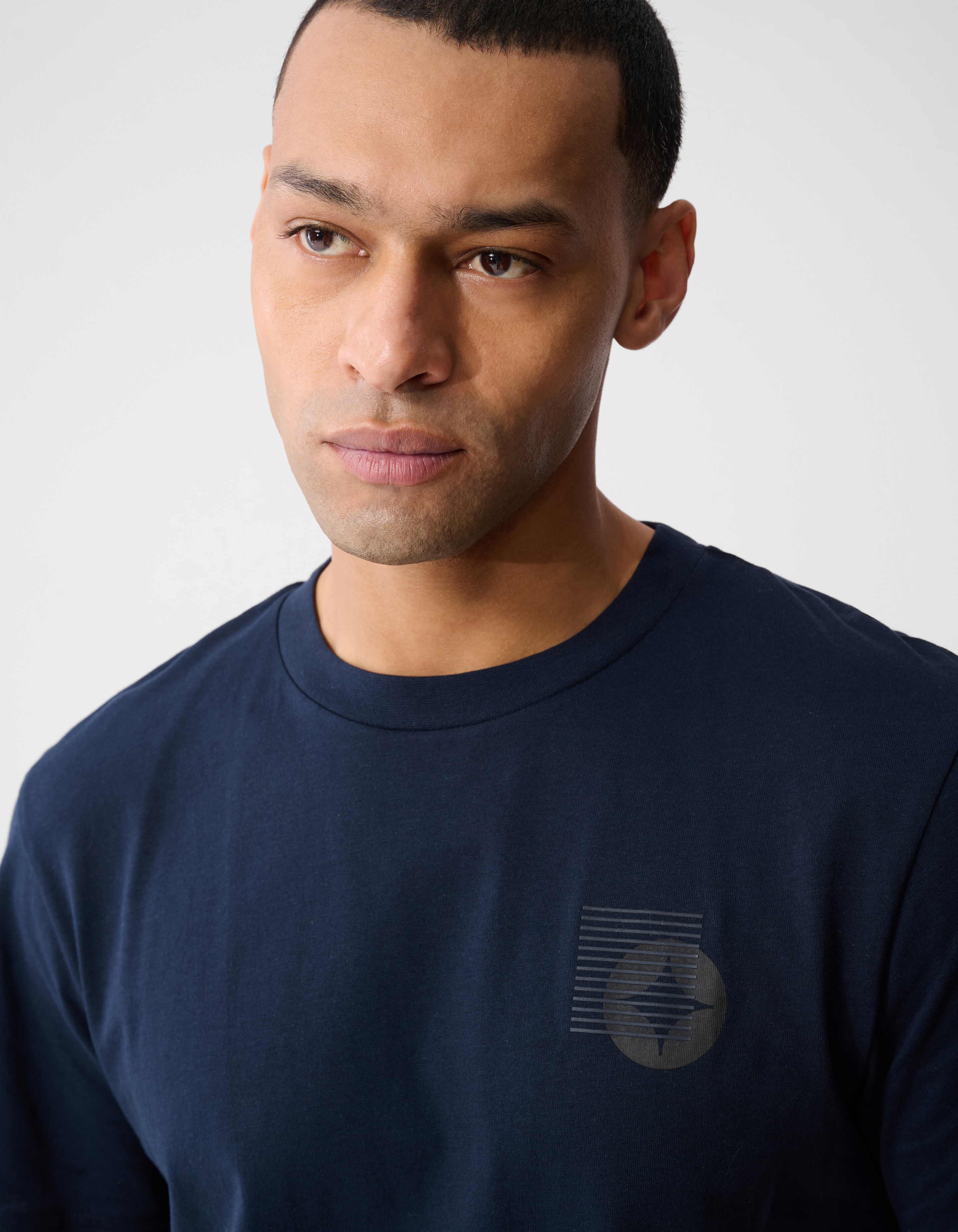 Stripe Box Artwork T-Shirt Dunkelblau SHOEBY MEN