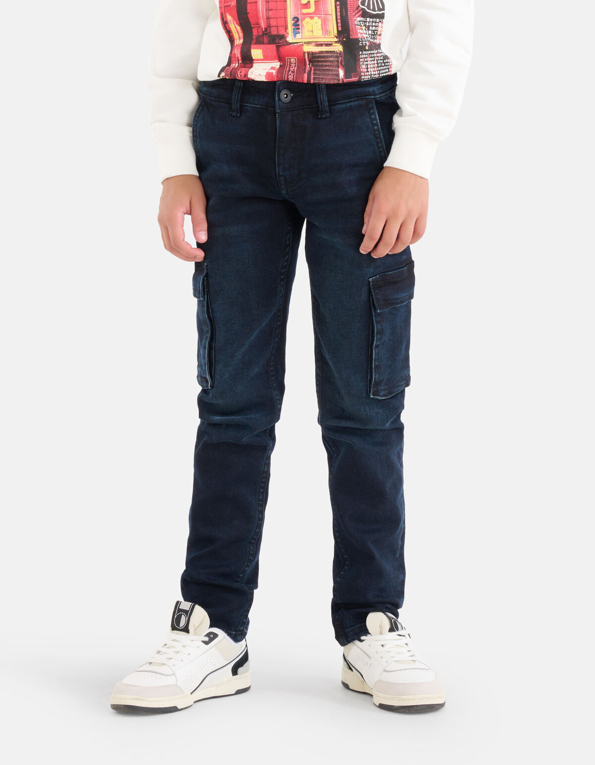 Cargo Jeans Blau/Schwarz SHOEBY BOYS